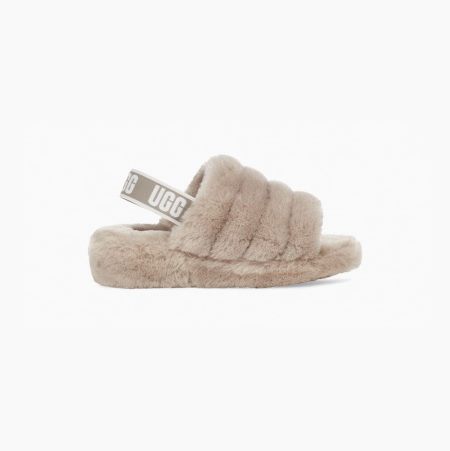 UGG Fluff Yeah Beige Slides for Women (XWBR65392)